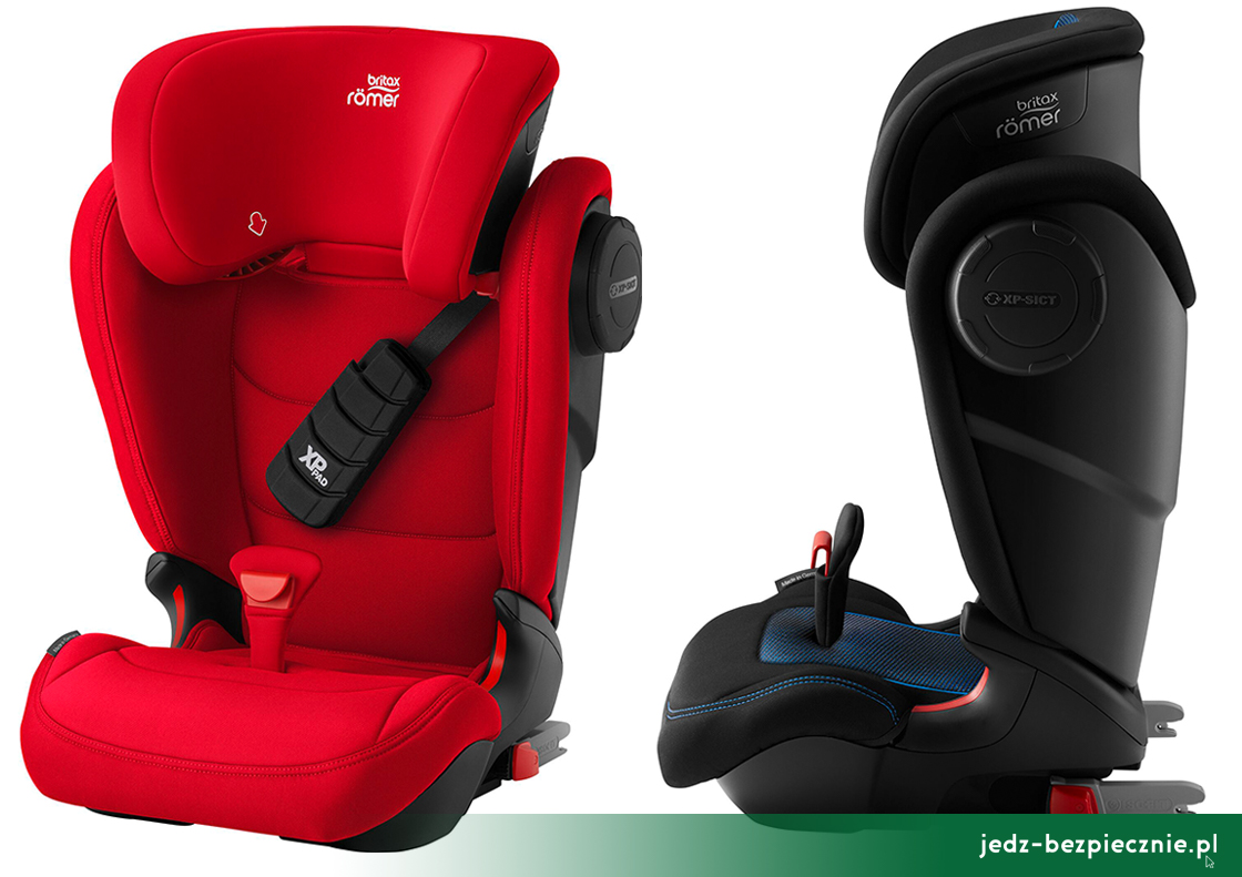 Bezpieczeństwo dzieci - trzecia generacja fotelika samochodowego Britax-Romer KidFix S z nakładką amortyzującą XP
